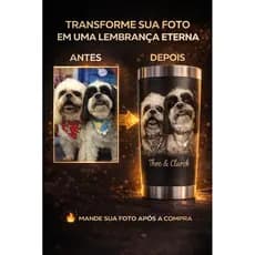 Copo Térmico Personalizado com Nome Seu Time  Tampa com Abridor Presente Coorporativo