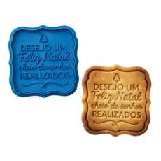 Cortador + Carimbo Ornamento Feliz natal