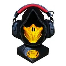 Suporte De Headset Fone Ouvido Gamer Cabeça Scorpion