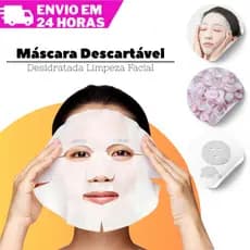Kit 150 Máscara Facial Comprimida Mágica DIY Skincare Hidratante Desidratada Limpeza Facial