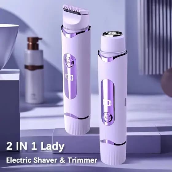 Indolor Elétrico Senhora Barbeador Corpo Aparador De Pêlos Biquíni Axila Pernas Portátil Viagem Groomer