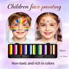 Paleta De Pintura Corporal Facial , 10 Cores , Creme Solúvel Em Água , Maquiagem De Palco , Crianças , Seguro , Não Tóxi