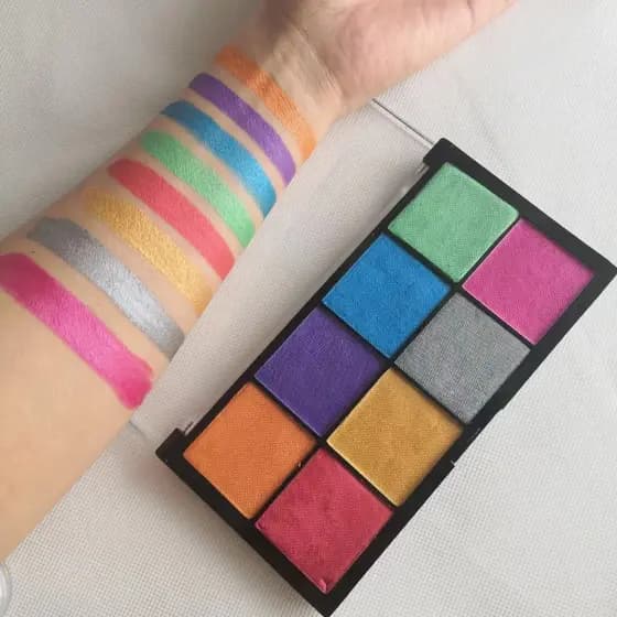 Conjunto Profissional De Pintura Facial Lavável Maquiagem Segura Pode Ser Usado Para Suporte De Palco Halloween Natal