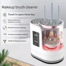 Secador Elétrico De Limpeza De Escova De Maquiagem 3 Em 1 Máquina De Secagem Rápida Portátil USB Giratória Automática