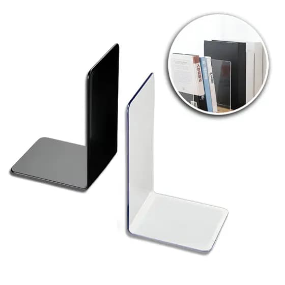 Aparador de Livros KIT 2-10 UN - Suporte/Apoio para Livros em Acrílico, Balcão, Estante, Organizador