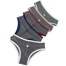 Kit 7 Calcinha Plus Size Pós Parto Cós Alto Mescla Tanga Conforto - Ana Plus