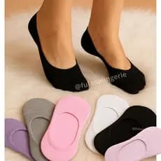 3 Pares De Meia Sapatilha Ínvisivel Masculina e Feminina com Silicone no Calcanhar - Invisivel