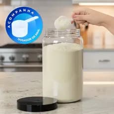 1 Pote 3,6 Litros Mantimentos Whey Protein Tampa com Rosca + 1 Scoop Medidor 50ml