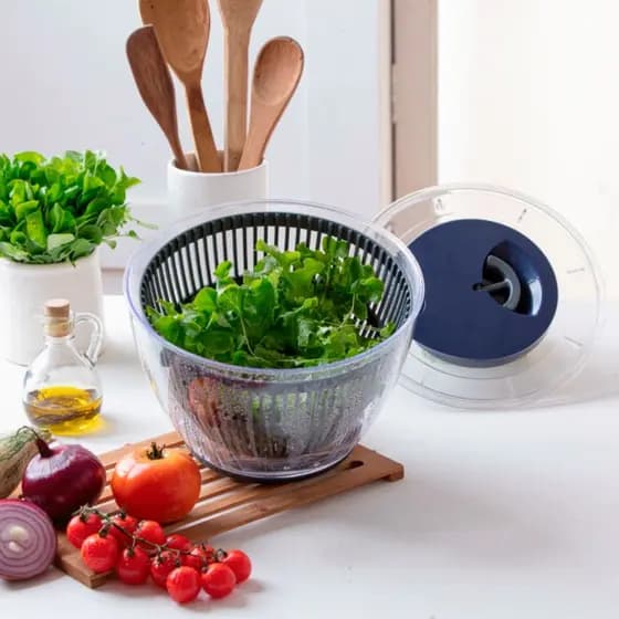 Seca Salada Paramount Acrílico Com Centrífuga Com Antiderrapante 1 Peça