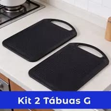 2 Tábuas Grande 34x23 Resistente Prática Antibacteriana Multiuso Carne Legumes