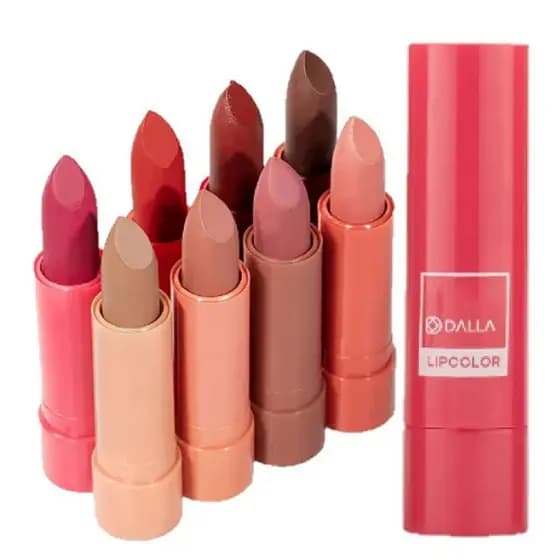 Batom em bastão Dalla Batom Lipcolor Acabamento soft matte