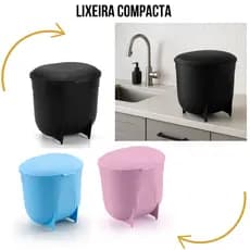 Lixeira Compacta  Multiuso Para Casa E Escritório