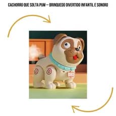 Cachorro Divertido Que Solta Pum – Brinquedo Divertido Infantil e Sonoro