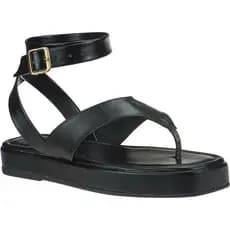 Papete Feminina com Tiras Sandália Conforto Flatform Dedo VERAO
