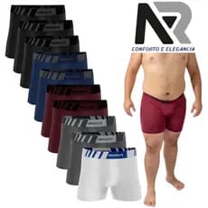 Kit 5 cuecas boxer microfibra XTREME Xgg plus size