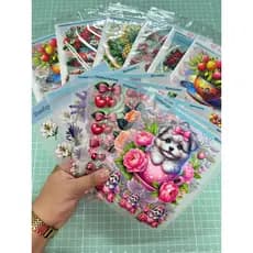 Kit Com 7 Decalques Exclusivos Estampas Sortidas DTF apliques termocolantes