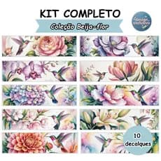 Kit 10 Decalques Termocolantes para Tecido | Transfer Têxtil | DTF