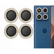 Película Câmera Motorola Moto Edge 60 Pro/ Fusion em Vidro 3D Protetora com brilho strass e pedraria