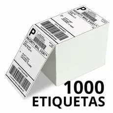 1000 Etiquetas Termica Adesiva Resma 10x15 E-commerce Envios Zebra Elgin Impressora Sem Ribbon