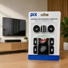 Suporte de TV Fixo Universal PIX 10 a 85 Polegadas Parede Painel Instalação Suporta até 80kg Ultra Resistente