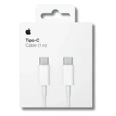 Cabo Apple Tipo-C Turbo Original iPhone 15,16,17 /iPad/MacBook, Carregamento Rápido Dados de 1m