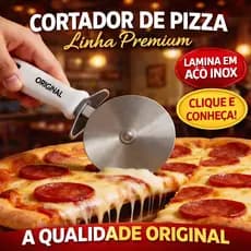 Cortador de Pizza Original Linha Premium Lamina em Inox