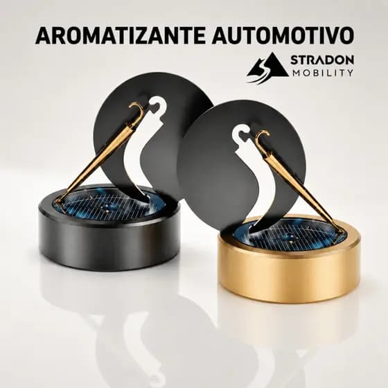 Aromatizador Automotivo Solar Giratório Luxo Masculino Difusor Perfume Carro Decoração Painel