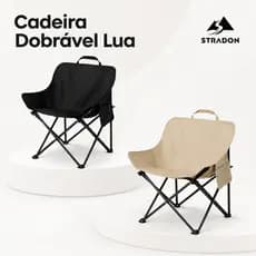 Cadeira Dobrável Portátil para Camping Pesca Praia Piquenique Reforçada