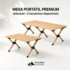 Mesa Dobrável para Camping Alumínio Portátil Mesa Piquenique Outdoor Reforçada