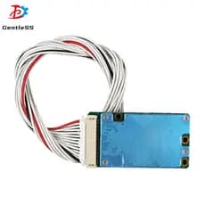 13S 48V 15A/20A 4MOS/6MOS Placa De Proteção De Bateria De Lítio Com Porta Dividida Sem Equalização
