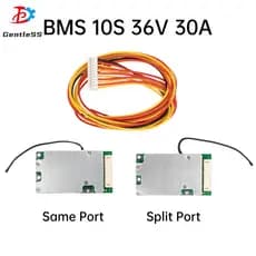 10S 36V 30A Porta Mesma/Split Com Equalização Lítio Bateria Placa De Proteção BMS Cabo Sensor