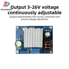 DC9-100V Para DC3-26V Módulo De Alimentação Buck De Saída Ajustável 4A Fonte Comutada DC Regulada
