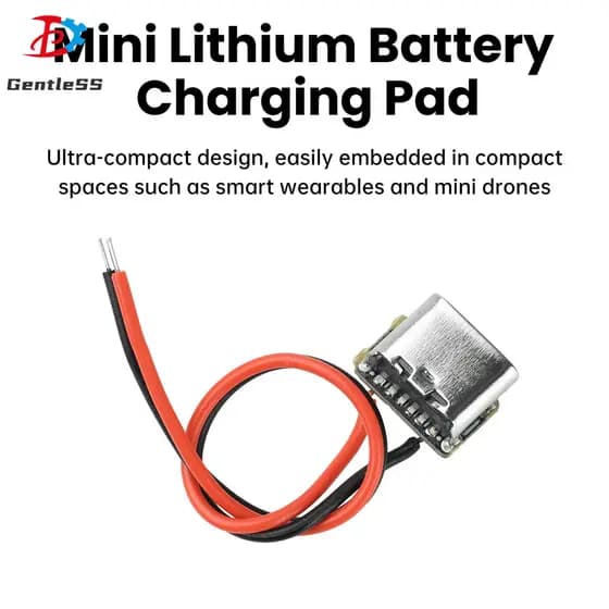 Mini Placa De Carregamento De Bateria De Íon-Lítio 3.7V 4.2V 18650 Teclado Alimentação Proteção Tipo C Módulo De Entrada