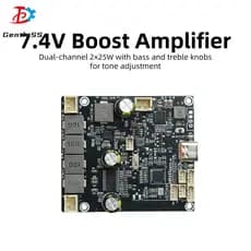 Placa Amplificadora Bluetooth De Carregamento Integrado 7.4V , Módulo Amplificador 2 * 25W , Não Suporta Aplicativo Tipo