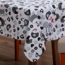 Toalha De Mesa Oxford Estampado 1,40 X 1,40 4 Lugares Premium