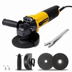 Esmerilhadeira Lixadeira Angular 860w,115mm,Interruptor liga/desliga Lateral Profissional Com 2 Discos