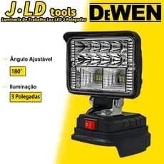 Luminaria De Trabalho Luz LED 3 Polegadas Forte Portátil Para Makita e Reparo De Carro Emergência