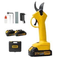 Podador Eletrico de Tesoura Podar Sem Fio com 2 Baterias Podagem Carpintaria Portátil de jardinagem