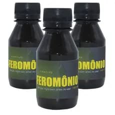 3 Feromonio Liquido Atrativo Peixe Tilapia Pacu Piau Piapara