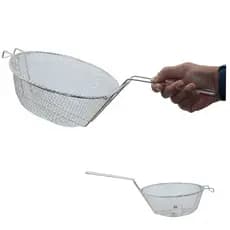 Peneira Cesto Fritura 24cm Escorrer Oleo Escumadeira Tacho