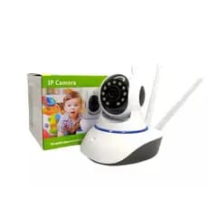 câmera segurança wifi iP robô 3 antenas yoosee visão noturna full HD 360º microfone áudio babá eletrônica robozinho