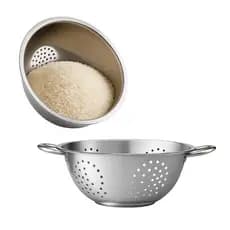 Kit Escorredores em Aço Inox para Massa, Arroz e Legumes