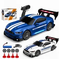 Carro Com Controle Remoto Drift Corrida Brinquedo Interativo Recarregável Carrinho Controle Corrida