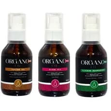 oleos para cabelo cacheado organo, fortalece e ajuda definir cachos 100ml cada jon, mamona e alecrim