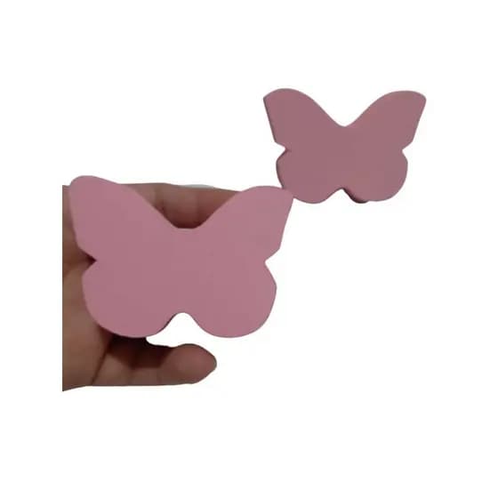 kit 8 - 10 - 15 - 20 unidades de Puxadores Borboleta Lidi para cômodas , Gavetas e Portas + Parafusos