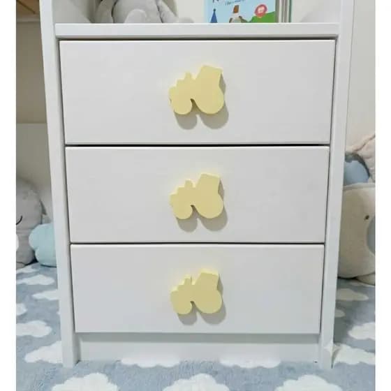 Kit 10 Puxador Infantil carrinho Trator Pintado – O Toque Que Faltava no Quarto do Seu Pequeno!