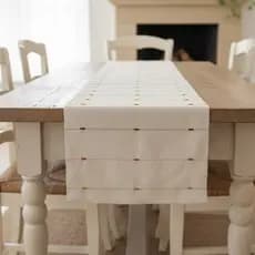 Caminho de Mesa Moderno Boho Chic - Tecido Encorpado de Qualidade