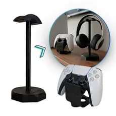 Kit Suporte Zenith+Grip Revo Headset Headphone Fone Controle Ps5 Xbosx Series  X S Gamer Universal