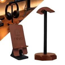 Kit Suporte de Mesa Para Fone De Ouvido Headset Headphone Celular Smartphone Gamer Universal