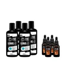 KIT 4 LEAVE IN + 4 àLEO EM GOTAS FOX FOR MEN